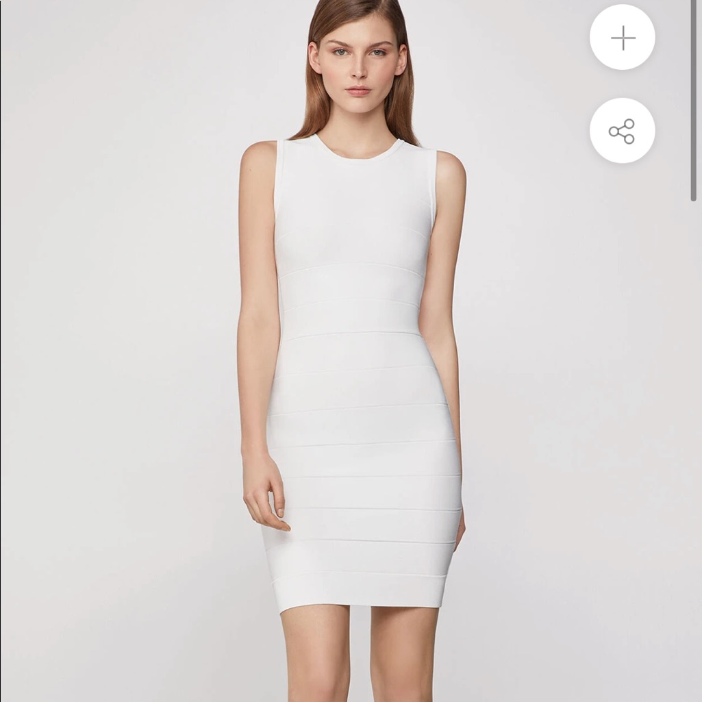 Nwot Herve Leger Sleeveless Icon Mini Dress